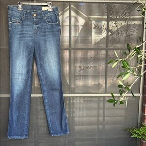 Diesel Women's Straight Leg Blue Jeans